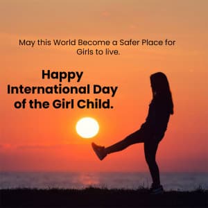 International Day of the Girl Child event advertisement