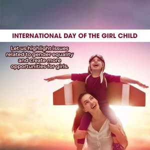 International Day of the Girl Child illustration