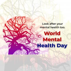 World Mental Health Day marketing flyer