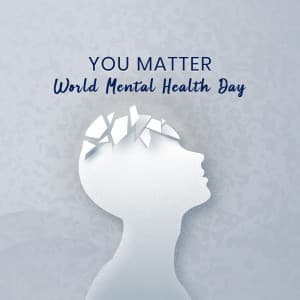 World Mental Health Day whatsapp status poster