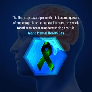 World Mental Health Day Facebook Poster