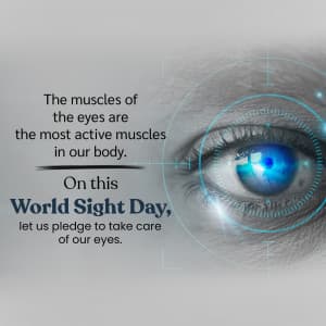 World Sight Day advertisement banner