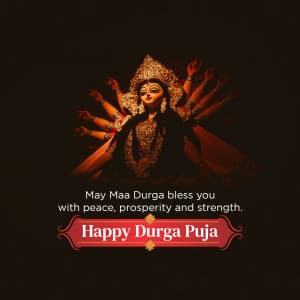 Durga Puja Facebook Poster