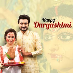 Durga Ashtami advertisement banner