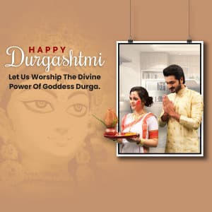 Durga Ashtami marketing flyer