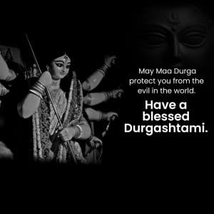 Durga Ashtami Facebook Poster