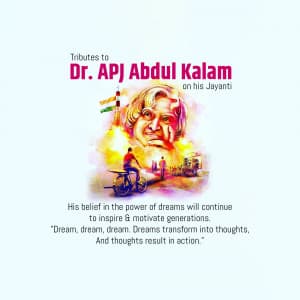 Dr APJ Abdul Kalam Jayanti graphic