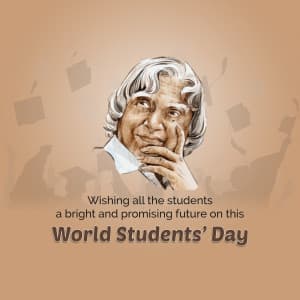 Dr APJ Abdul Kalam Jayanti marketing flyer