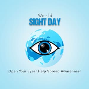 World Sight Day marketing poster