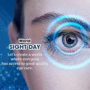 World Sight Day marketing flyer