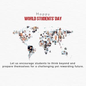 World Students' Day marketing poster