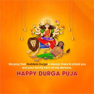 Durga Puja poster Maker