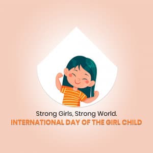 International Day of the Girl Child flyer