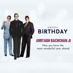 Amitabh Bachchan Birthday event poster