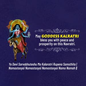 Day-7 Devi Kalratri Maa event advertisement