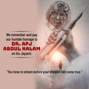 Dr APJ Abdul Kalam Jayanti Instagram Post