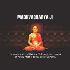 Madhvacharya Jayanti Instagram Post