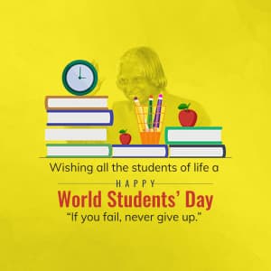 World Students' Day event advertisement