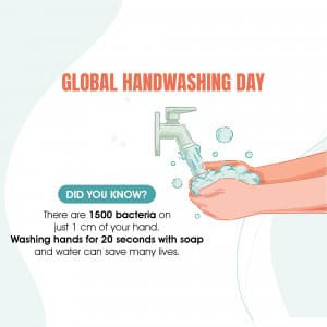 Global Handwashing Day whatsapp status poster