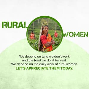 Day of Rural Women poster Maker