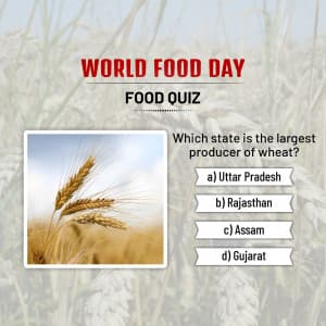 World Food Day marketing flyer