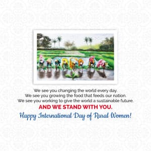 Day of Rural Women event advertisement