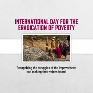 Day for the Eradication of Poverty poster Maker