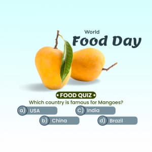 World Food Day Facebook Poster