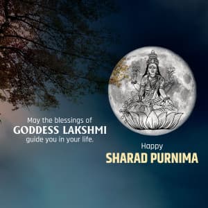 Sharad Purnima greeting image