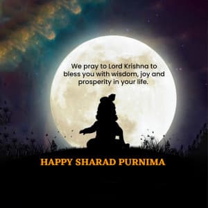 Sharad Purnima marketing poster