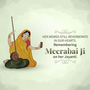 Meerabai Jayanti creative image