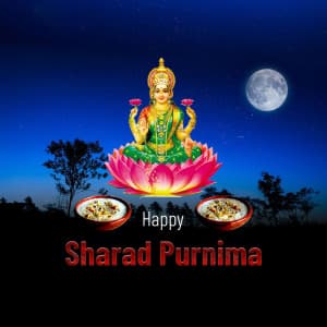 Sharad Purnima Facebook Poster