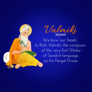 Valmiki Jayanti (Pargat Diwas) ad post