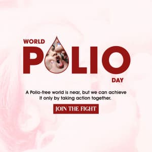 World Polio Day advertisement banner