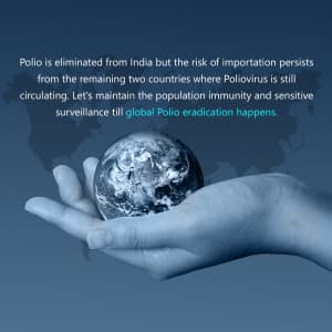 World Polio Day marketing poster