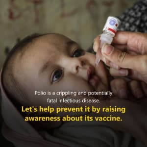 World Polio Day marketing flyer