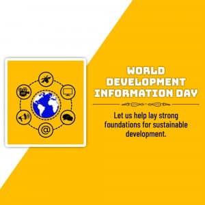 Development Information Day whatsapp status poster
