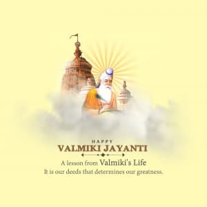 Valmiki Jayanti (Pargat Diwas) marketing flyer