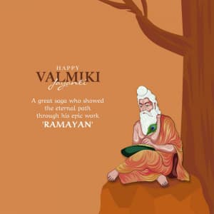 Valmiki Jayanti (Pargat Diwas) creative image