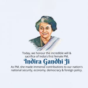 Indira Gandhi Punyatithi graphic