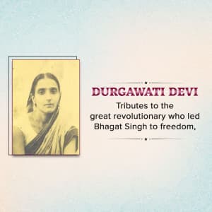 Durgawati Devi Punyatithi illustration