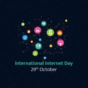 International Internet Day advertisement banner