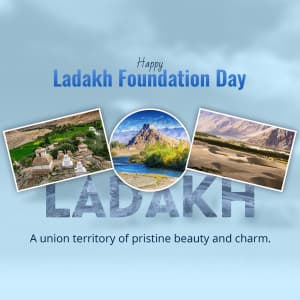Ladakh Foundation Day graphic