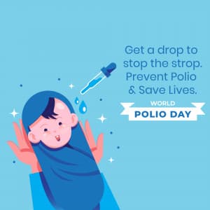 World Polio Day whatsapp status poster