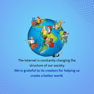 International Internet Day greeting image