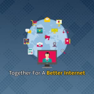 International Internet Day marketing poster