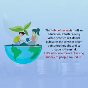 World Savings Day advertisement banner