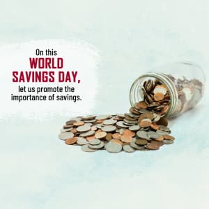 World Savings Day marketing flyer