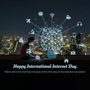 International Internet Day graphic