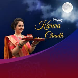 Karva Chauth greeting image